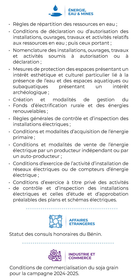 Conseil des Ministres Voici les grandes décisions de ce 11 décembre