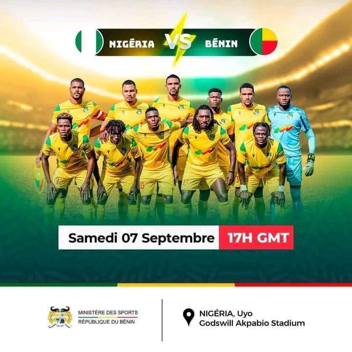 Match Nigeria-Bénin: Suivez le direct ici en cliquant sur le lien ci-dessous
