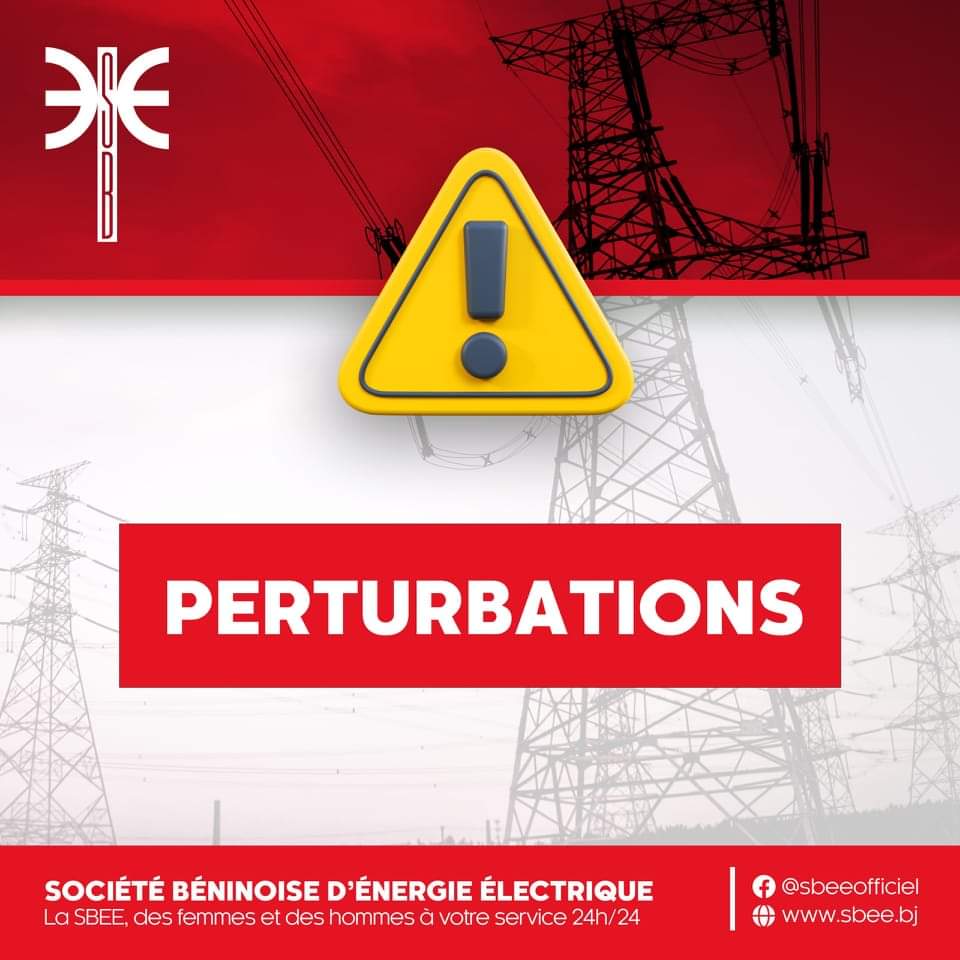 Fourniture de l&rsquo;énergie électrique: des perturbations annoncées dans plusieurs localités du Mono ce samedi