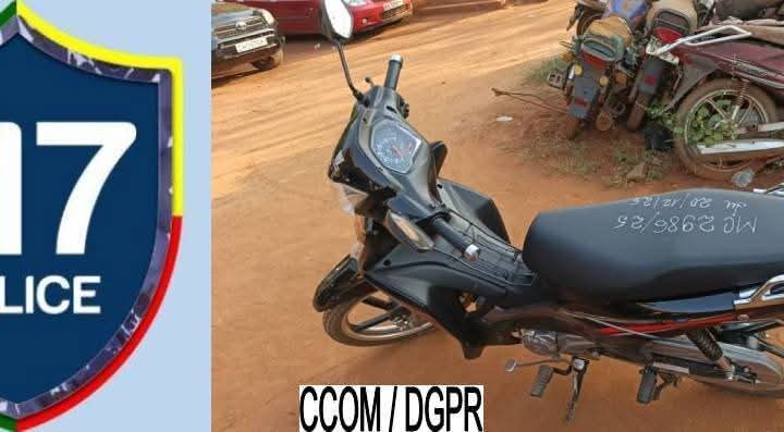 Parakou: la police intercepte en pleine patrouille nocturne une moto volée et la rend au propriétaire