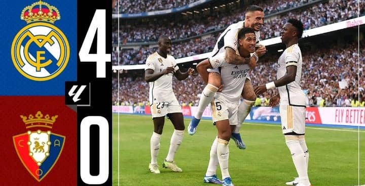 13 journée de La Liga: le Real Madrid écrase Osasuna 4-0