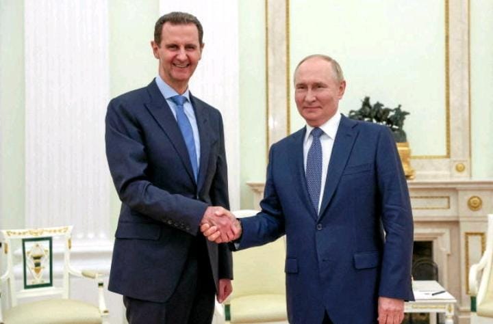 Après la chute de son régime: Bachar al-Assad trouve refuge chez Vladimir Poutine