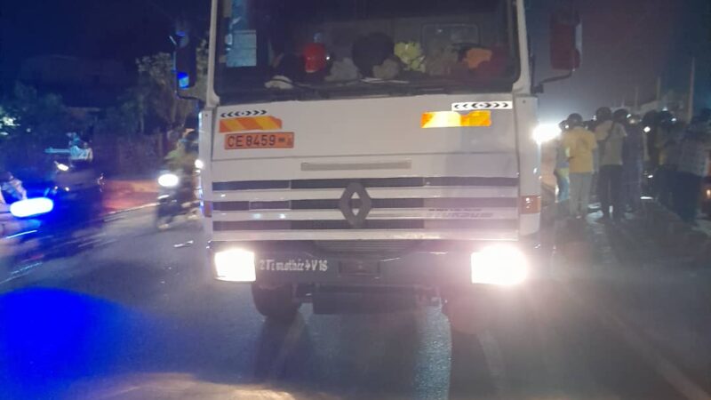 Horrible! Une dame tuée dans un grave accident de circulation à Abomey-Calavi ce matin