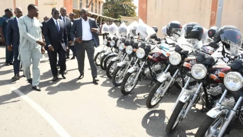 Sécurité aux frontières du Bénin: 97 motos offertes aux Forces armées béninoises