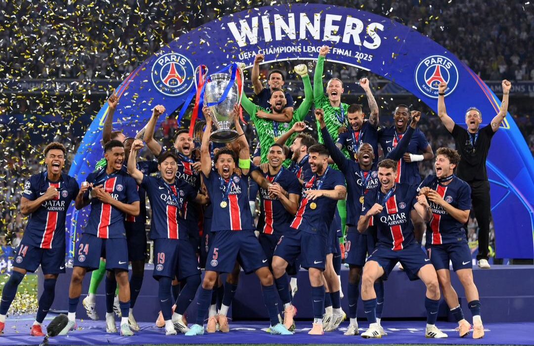 Vainqueur de la Ligue des Champions européenne : Le PSG historique !!!
