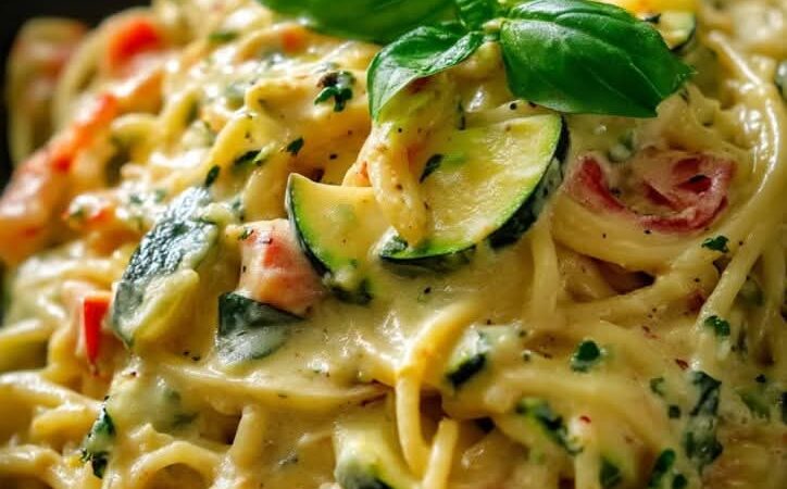 Spaghetti crème de courgette & parmesan : Une touche de soleil dans l’assiette