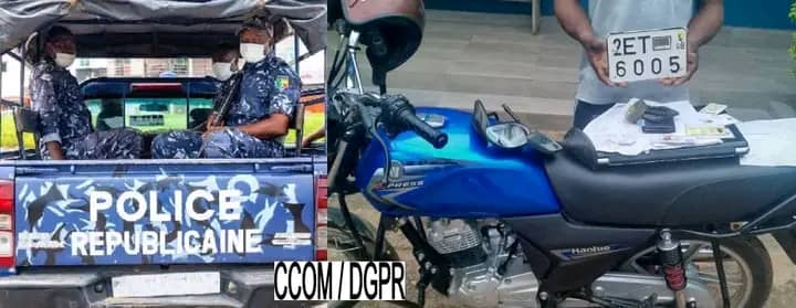 Parakou : Un individu spécialisé dans le vol de motocyclettes mis aux arrêts par la Police