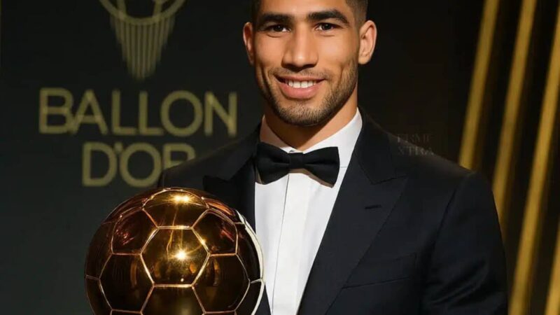 Ballon d’Or africain 2025: le marocain Achraf Hakimi remporte le trophée après une saison monstrueuse