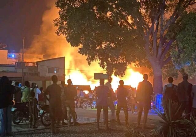 Parakou: Un incendie réduit en cendre une buvette au carrefour Hubert Maga 