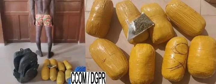 Ouaké : Un orpailleur intercepté avec huit boules de chanvre indien 