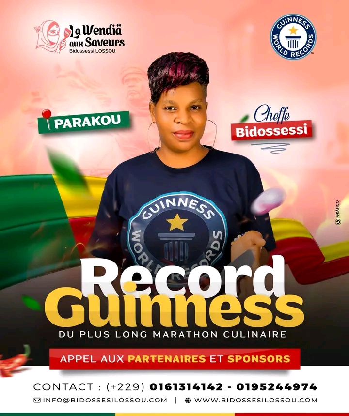 Guiness World record: Après Chef Delphin, la cheffe Bidossessi Lossou se lance dans la course au record du marathon culinaire