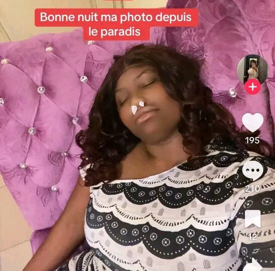 Réseaux sociaux : Une influenceuse béninoise simule sa mort pour attirer l&rsquo;attention sur TikTok