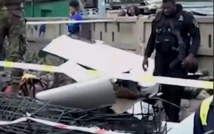 Ghana : Un hélicoptère s’écrase près d’une école, deux morts enregistrés