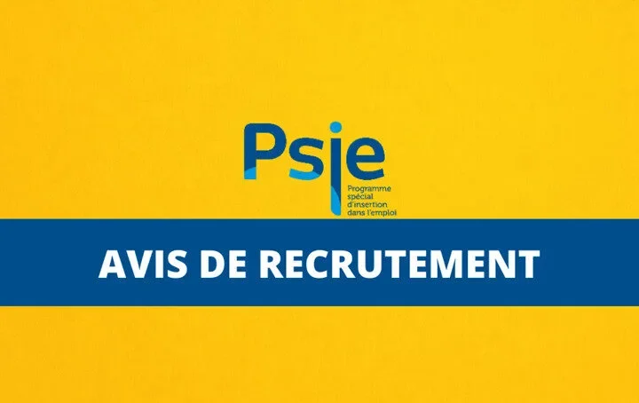 Offre d’emploi: le PSIE recrute pour 119