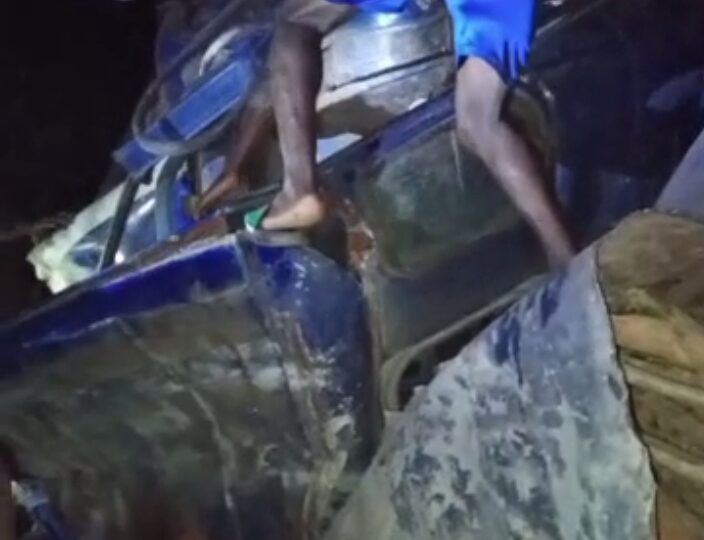 Zè: un camion chargé de bois de teck finit sa course dans une maison