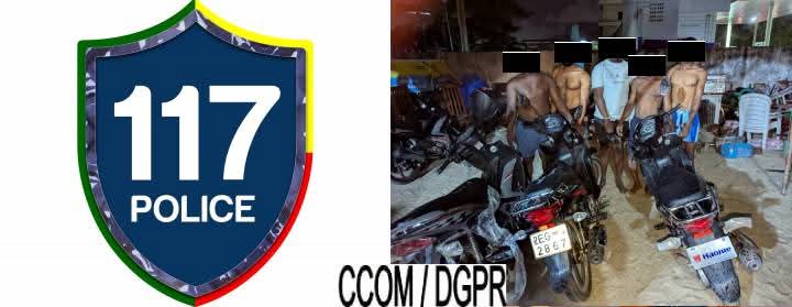 Abomey-Calavi: 05 personnes arrêtées pour vol de motos