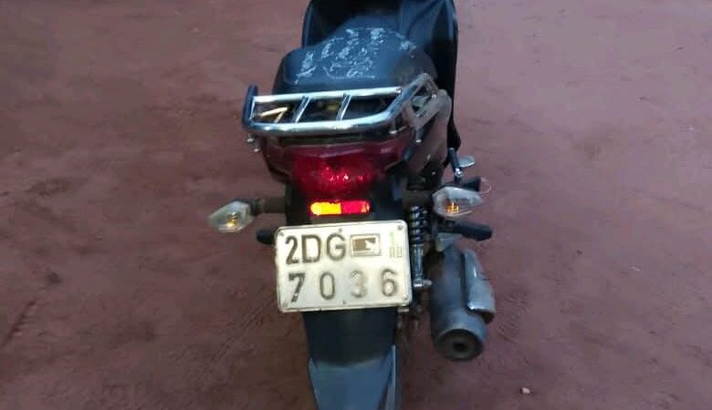 Insécurité: une moto volée à Abomey-Calavi interceptée par la police à Houègbo