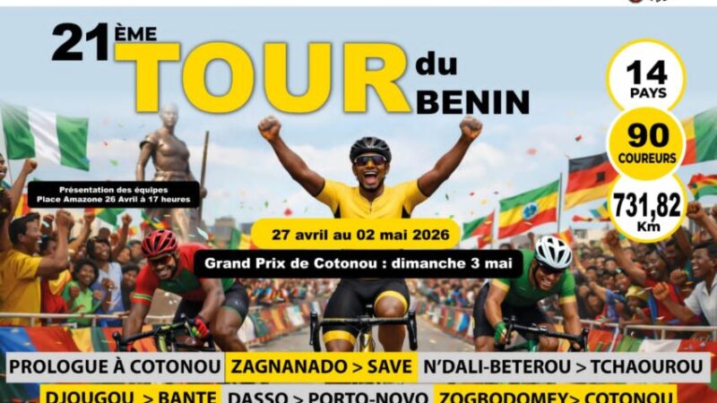 5ᵉ et dernière étape / Tour du Bénin 2026: Enfin Cotonou, après 128,65 km depuis Zogbodomè