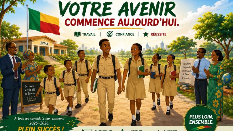 BEPC 2026 : le président Wadagni appelle les candidats à la confiance et à la détermination