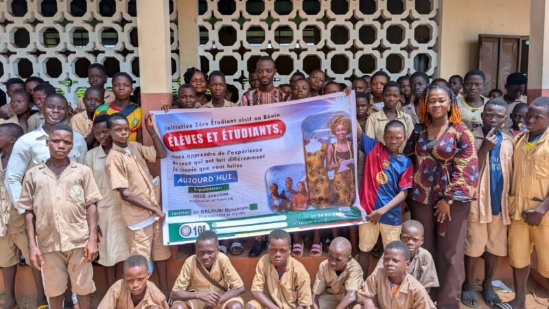 Initiative « zéro étudiant oisif au Bénin »: Dr Joachim Hodé sensibilise les élèves du CEG Sèdjè-Houègoudo