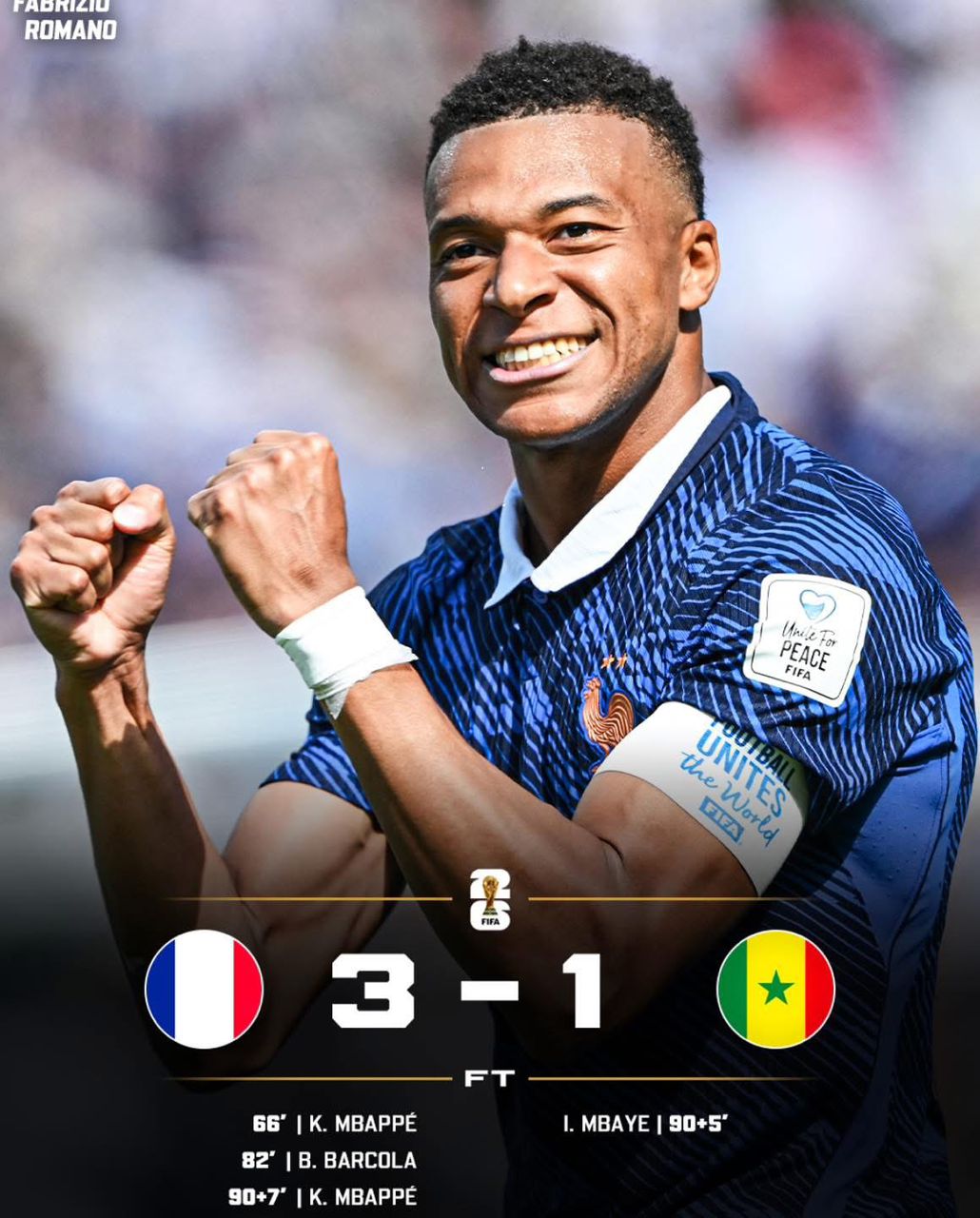 CDM 2026 / France 3-1 Sénégal: Doublé pour Mbappé, les Bleus lavent l’affront de 2002