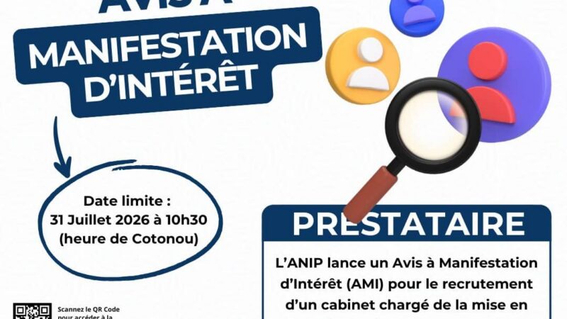 Services publics : L&rsquo;ANIP recherche un cabinet pour évaluer la qualité de ses services et renforcer sa communication