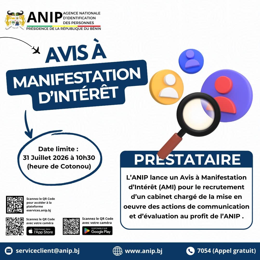 Services publics : L&rsquo;ANIP recherche un cabinet pour évaluer la qualité de ses services et renforcer sa communication