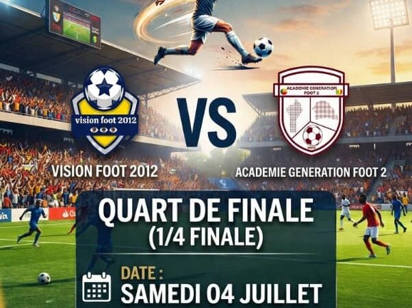 Tournoi YÉMALIN : VISION vs GÉNÉRATION FOOT 2 pour lancer les quarts de finale
