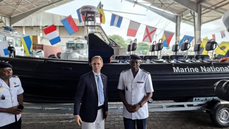 Coopération militaire : Le Bénin reçoit un nouvel intercepteur offert par l&rsquo;Union européenne pour renforcer sa Marine  ‎