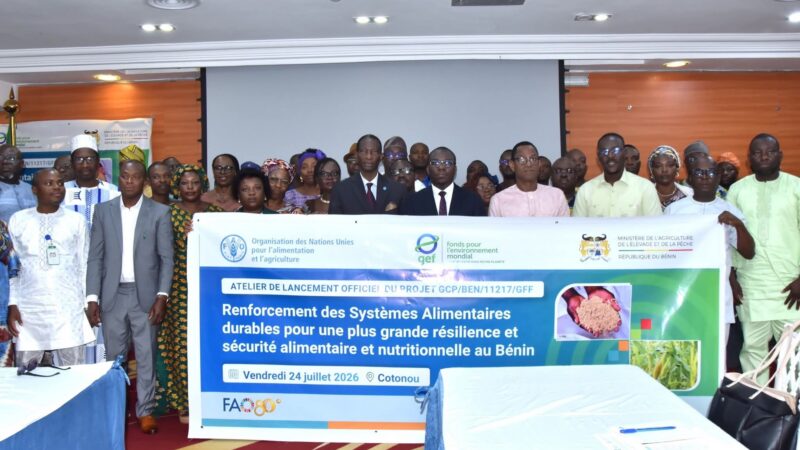 Sécurité alimentaire au Bénin : le projet Food System lancé pour renforcer les filières riz et maïs au profit de 36 000 producteurs