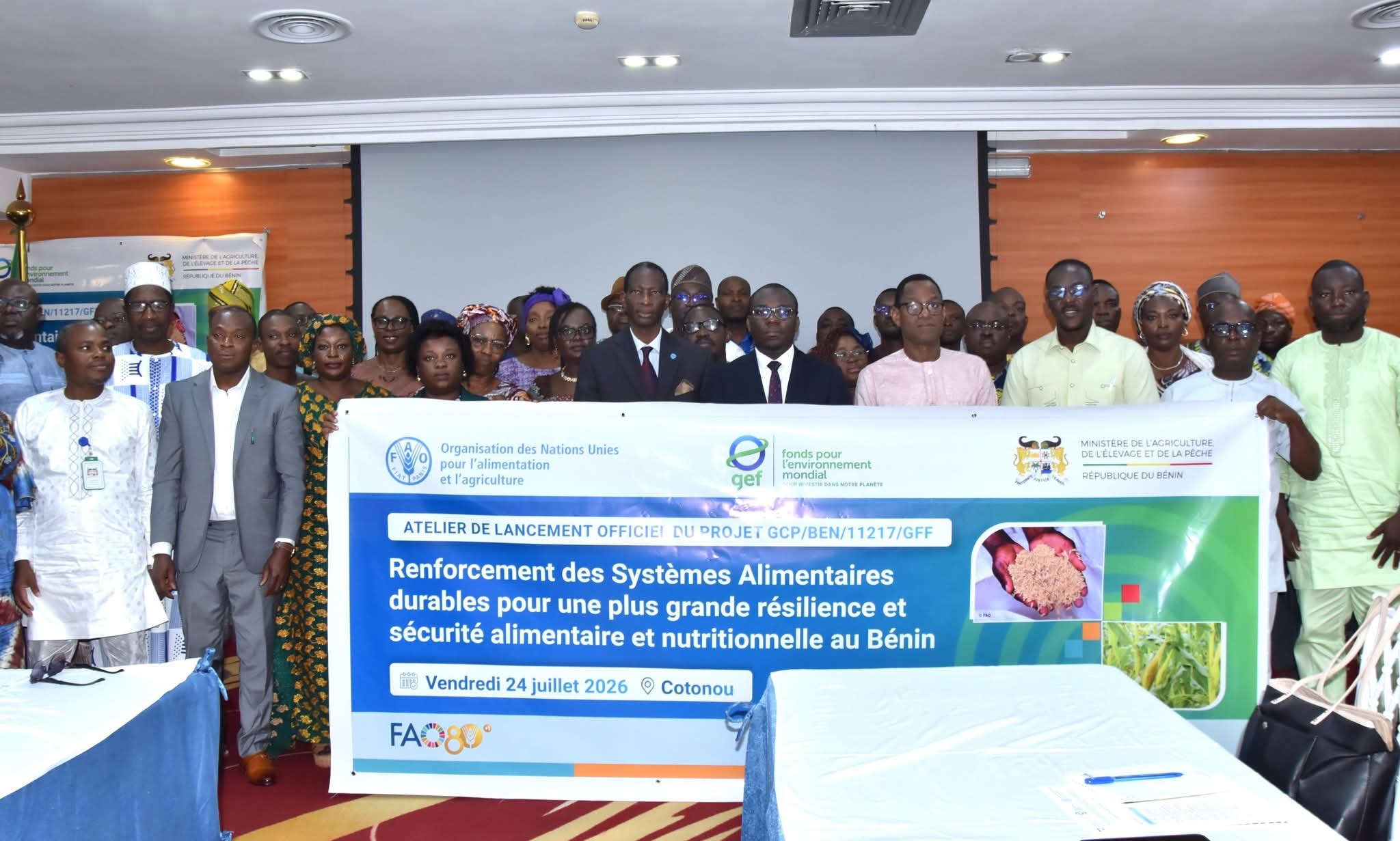 Sécurité alimentaire au Bénin : le projet Food System lancé pour renforcer les filières riz et maïs au profit de 36 000 producteurs