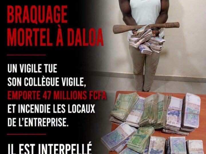 Côte d&rsquo;Ivoire : il tue son collègue et vole plus de 47,5 millions FCFA