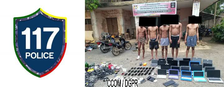 Bénin : cinq présumés cybercriminels interpellés à Gbéyamey