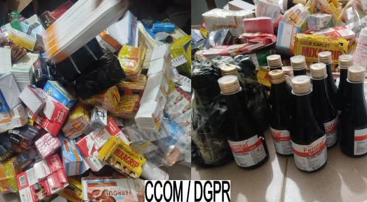 Trafic de faux médicaments : 80 kg de produits pharmaceutiques saisis à Aholouyèmè