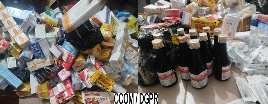 Trafic de faux médicaments : 80 kg de produits pharmaceutiques saisis à Aholouyèmè