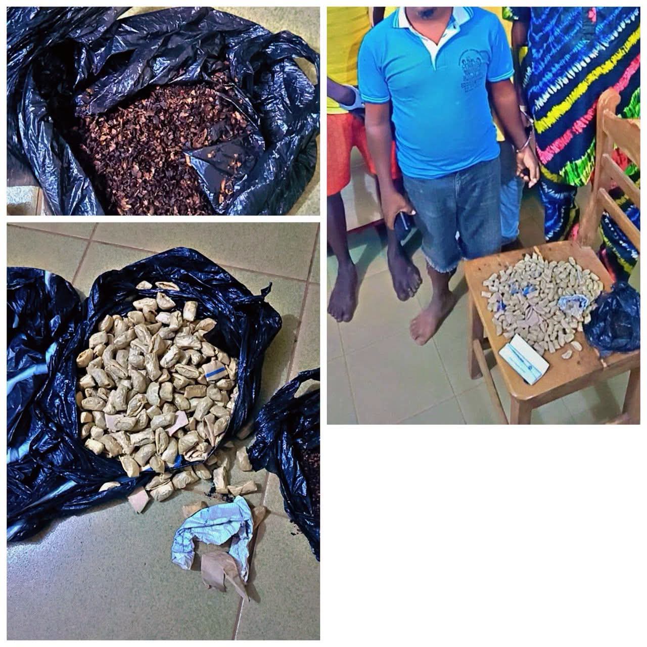 Abomey-Calavi : 300 boulettes de chanvre indien saisies à Ouèdo, 04 suspects interpellés