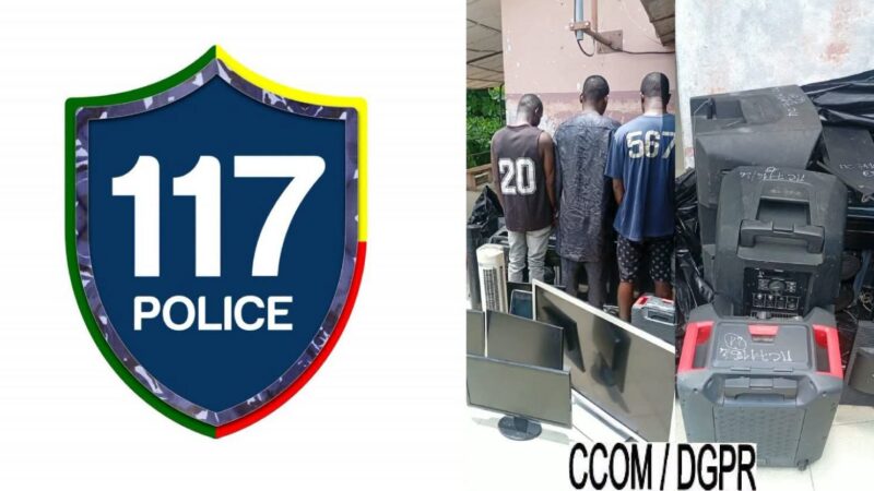 Pahou: trois individus interpellés après le cambriolage du domicile d’un militaire