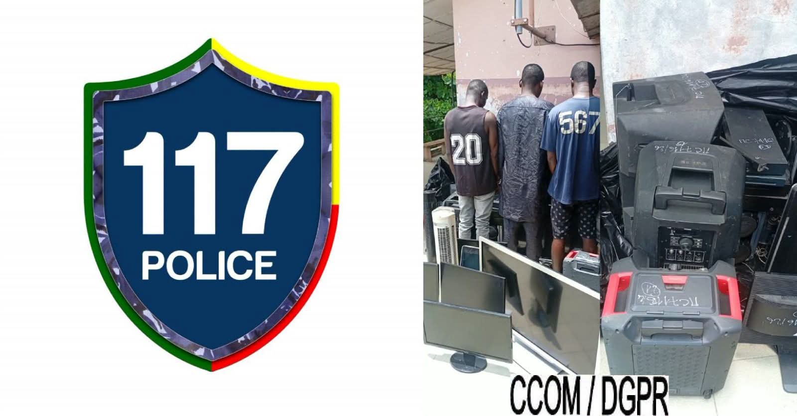 Pahou: trois individus interpellés après le cambriolage du domicile d’un militaire