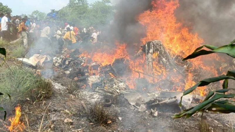 Crash d&rsquo;un avion en RDC: 17 morts dont 02 généraux de l&rsquo;armée 