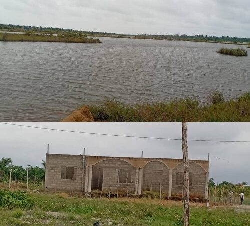 PAHOU/HOUNDJAVA : Un lac artificiel et des maisons abandonnées, le lourd bilan des années de dragage de sable au nez des autorités