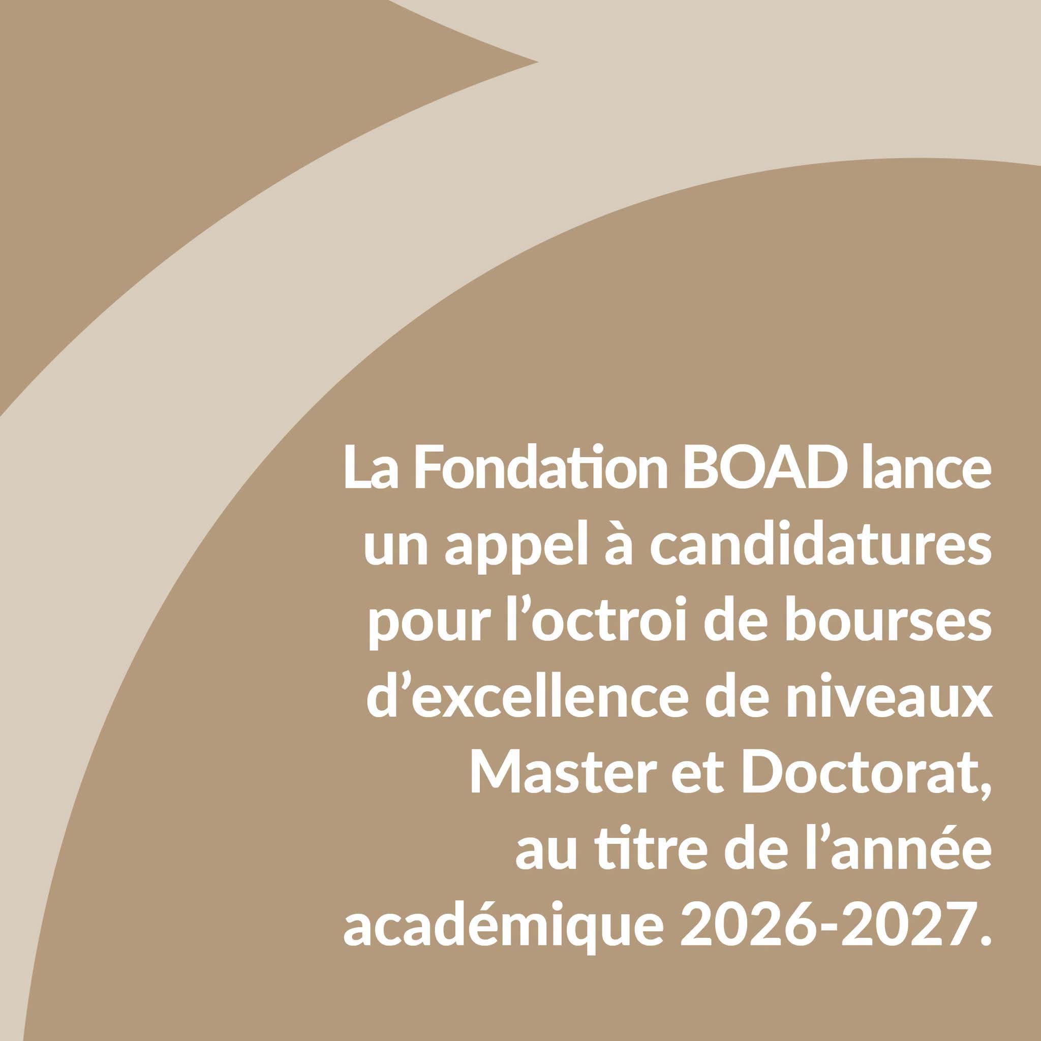 Bourses d’excellence 2026-2027 : la Fondation BOAD ouvre les candidatures aux étudiants de l’UEMOA