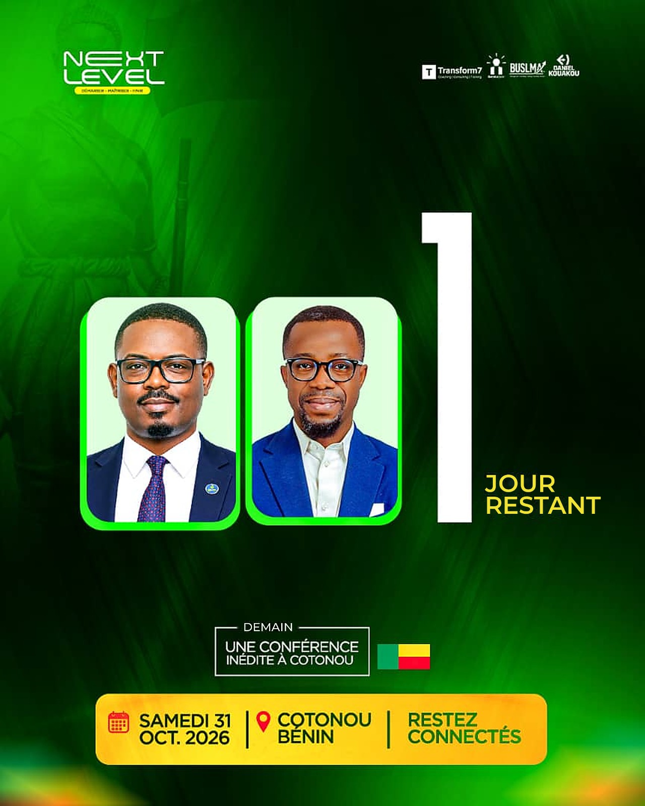 NEXT LEVEL : dernières places pour la conférence de demain à l&rsquo;Azalaï 